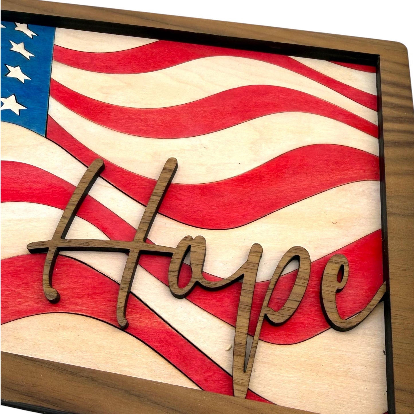 American Flag Hope Wall Art
