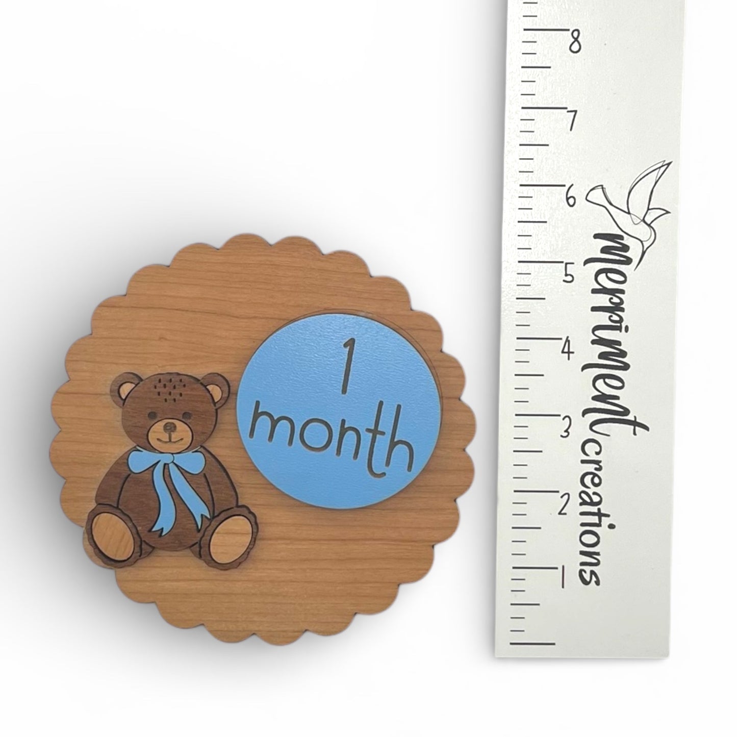Teddy Bear Baby Month Milestone Markers