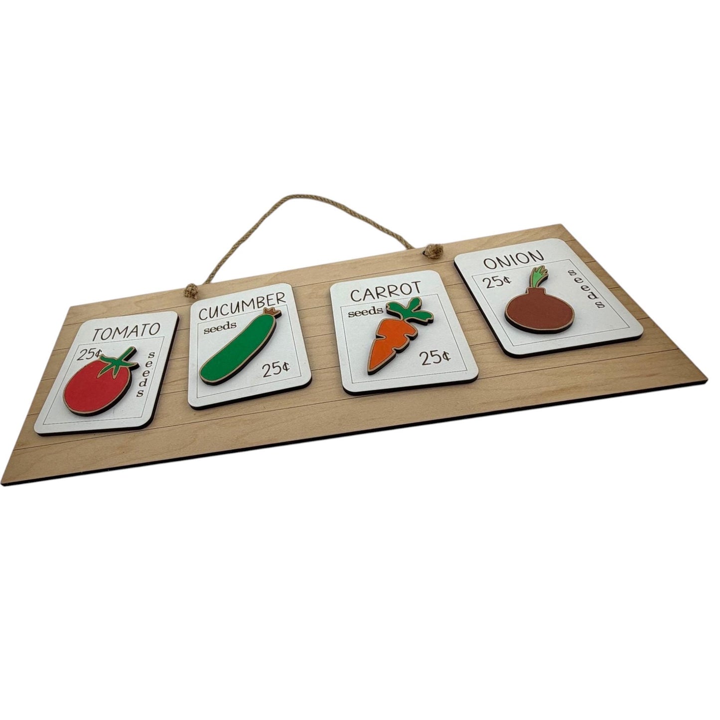 Garden Seed Packet Wall Hanging