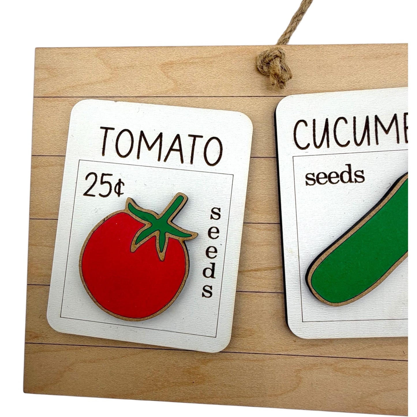Garden Seed Packet Wall Hanging