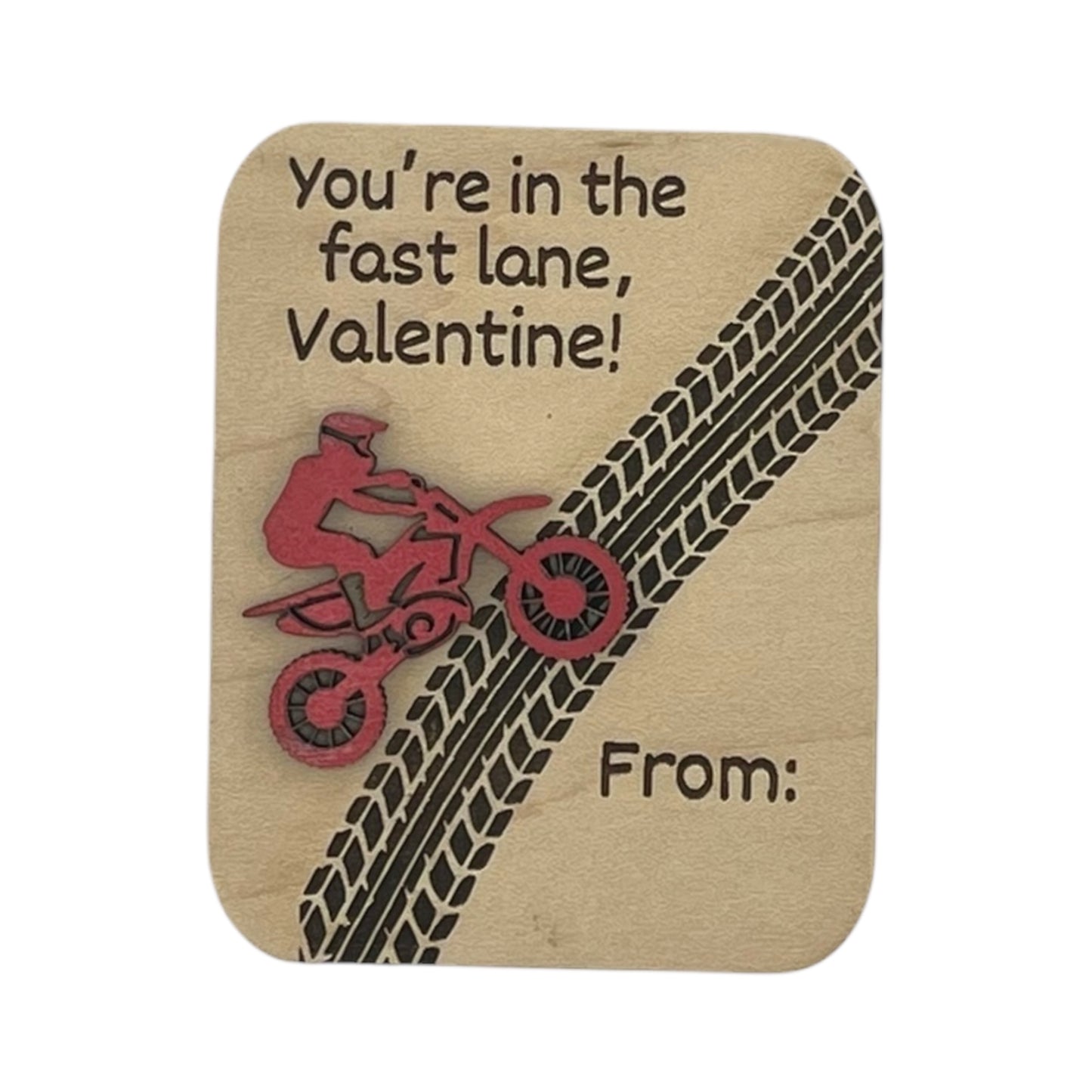 Dirt Bike Valentines Set of 4
