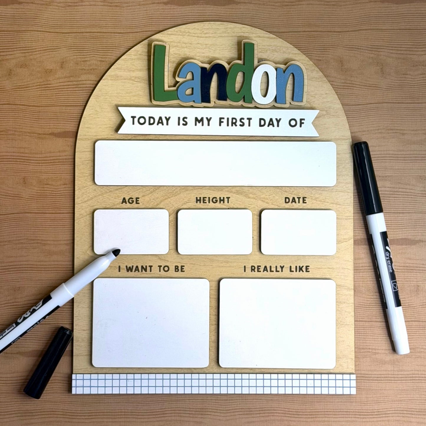Modern Interchangeable Back To School Board