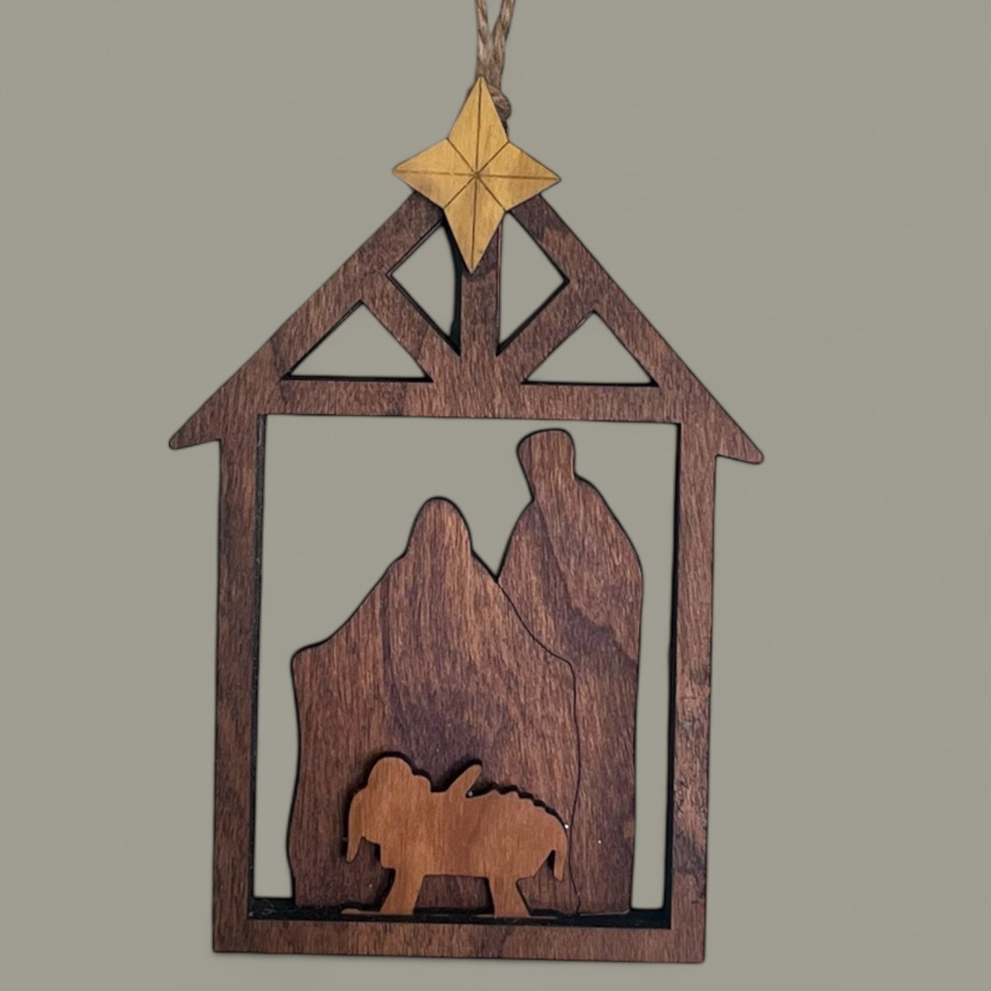 Minimalist Nativity Ornament