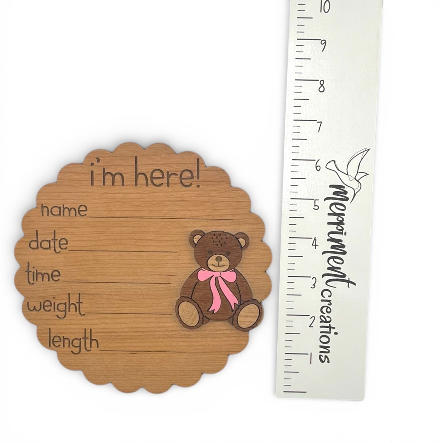 Teddy Bear Baby Month Milestone Markers