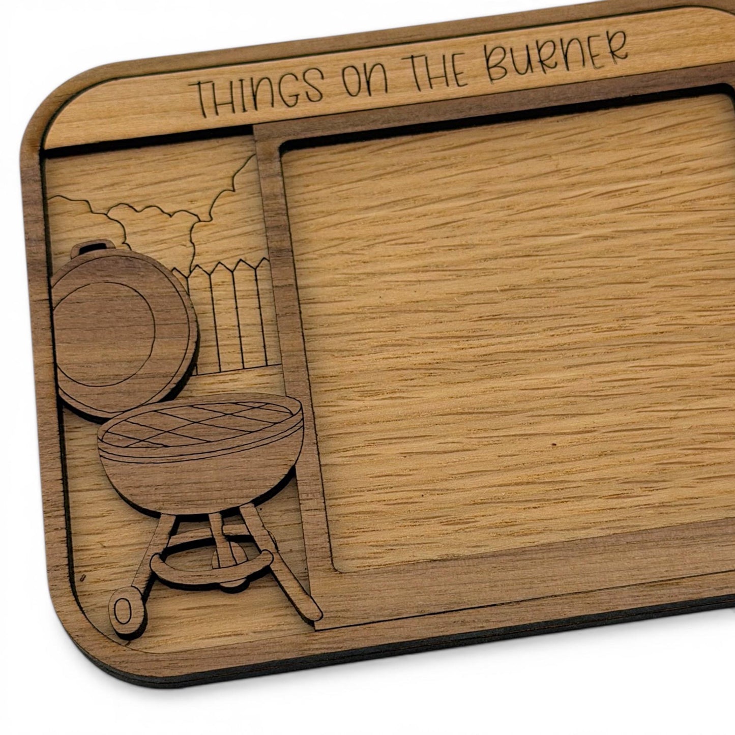 Things On The Burner - Grilling Themed Sticky Note Pad Holder
