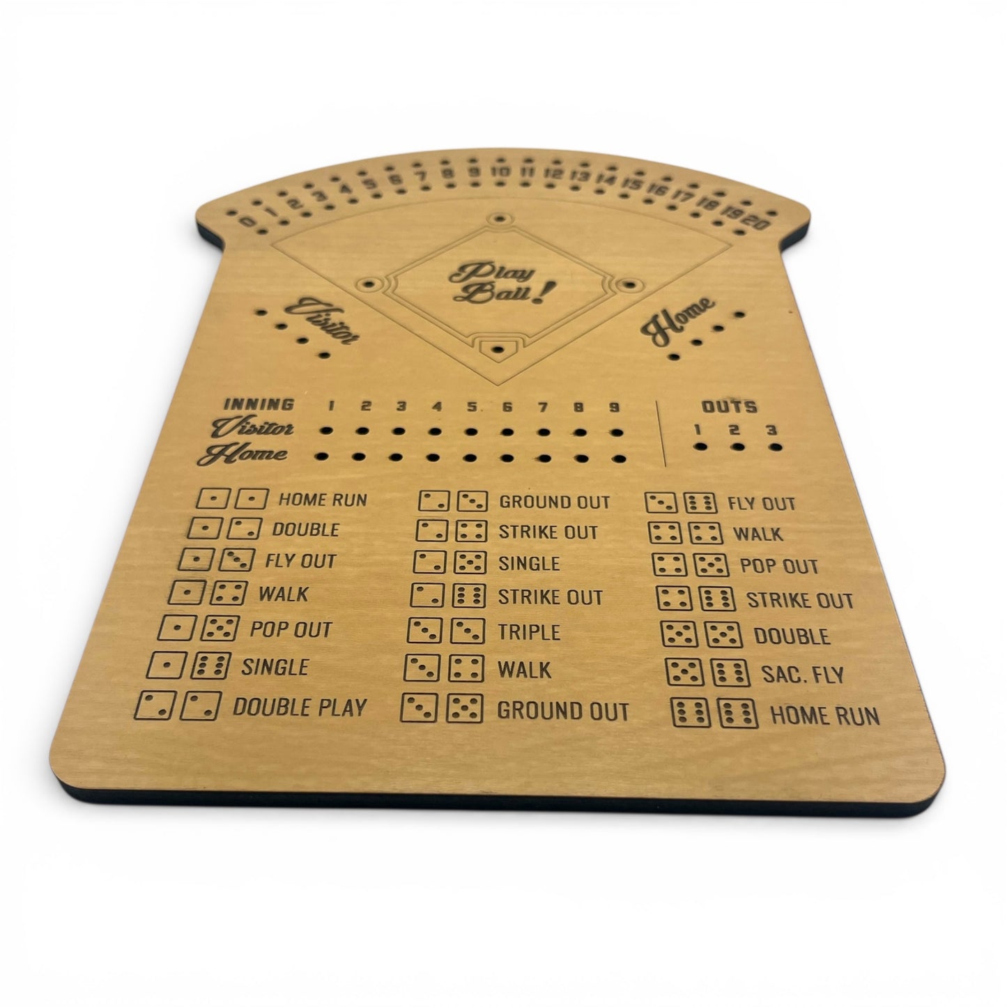 Dice Baseball Game Board