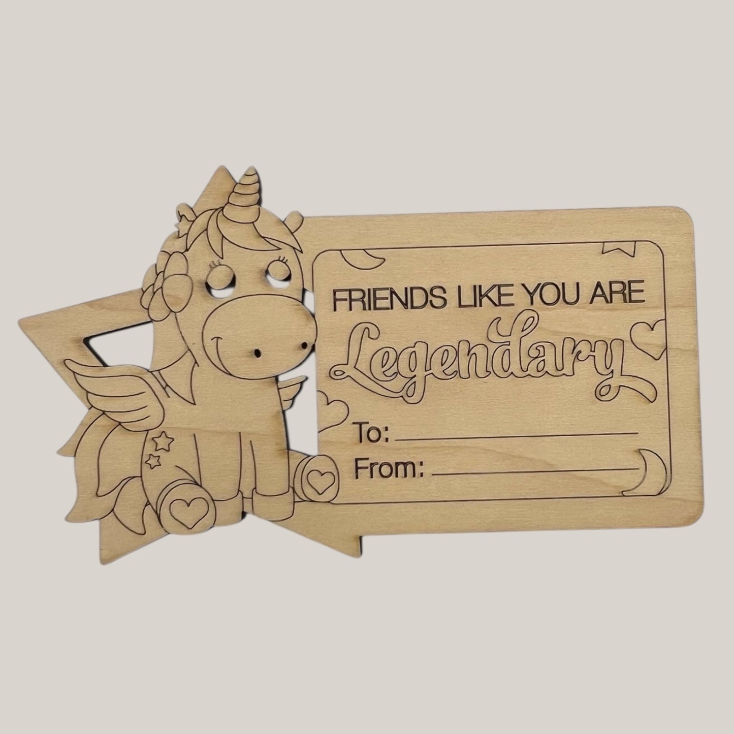 Color Your Own Unicorn Valentines