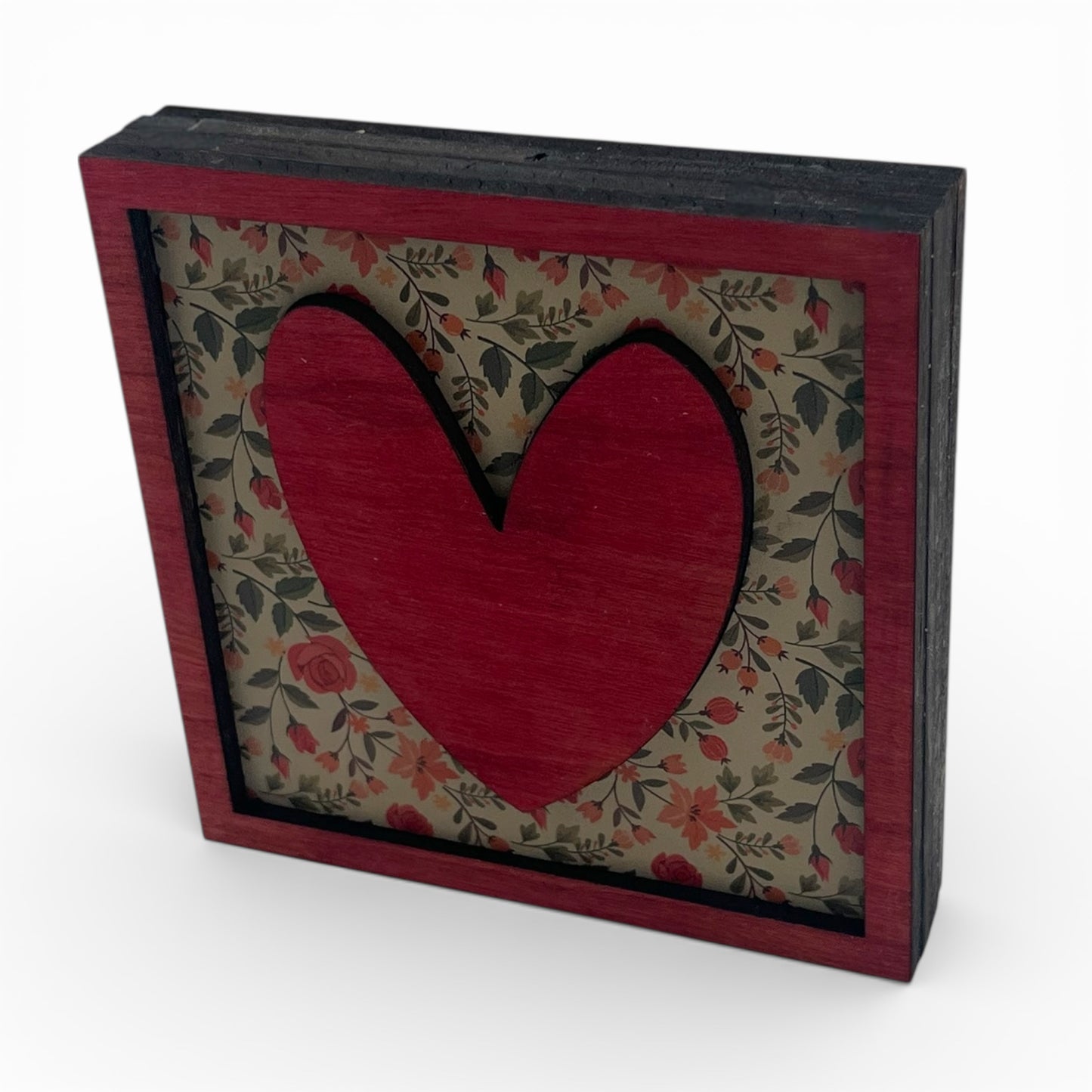 Framed Heart Shelf Sitter