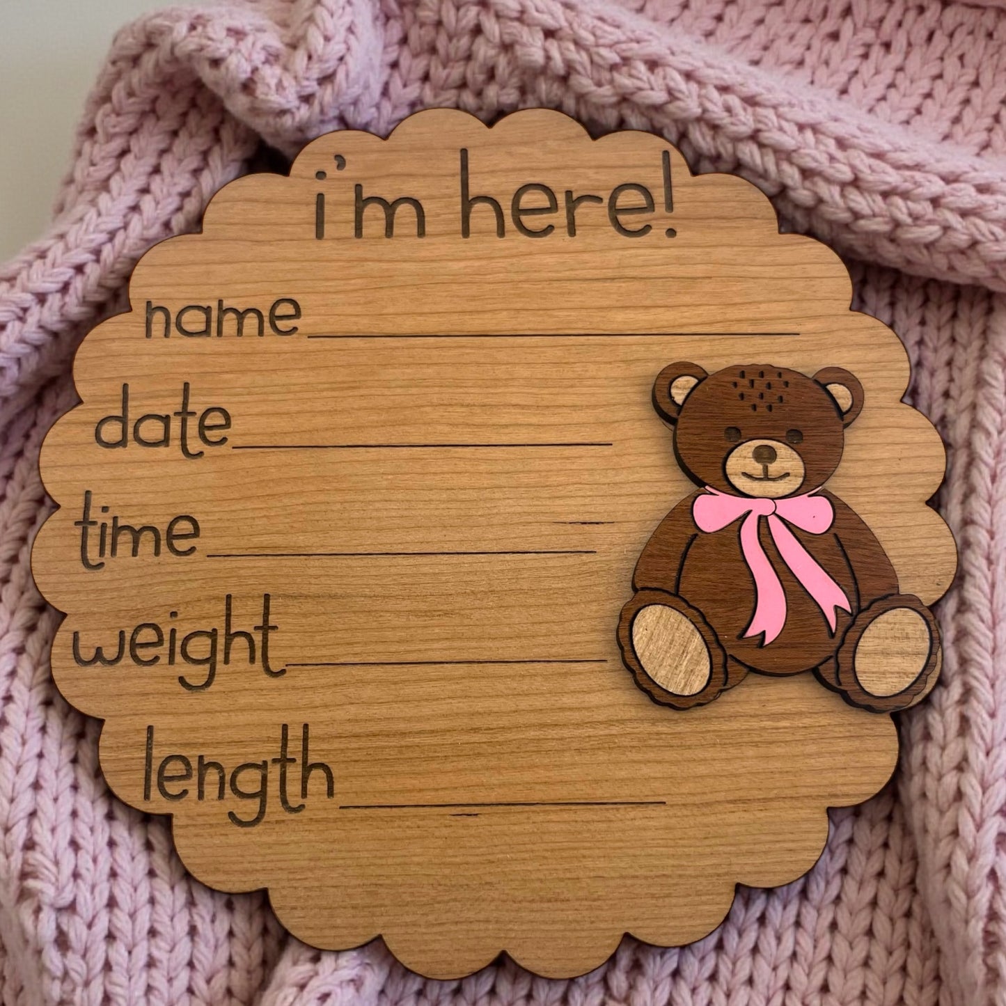 Teddy Bear Baby Month Milestone Markers