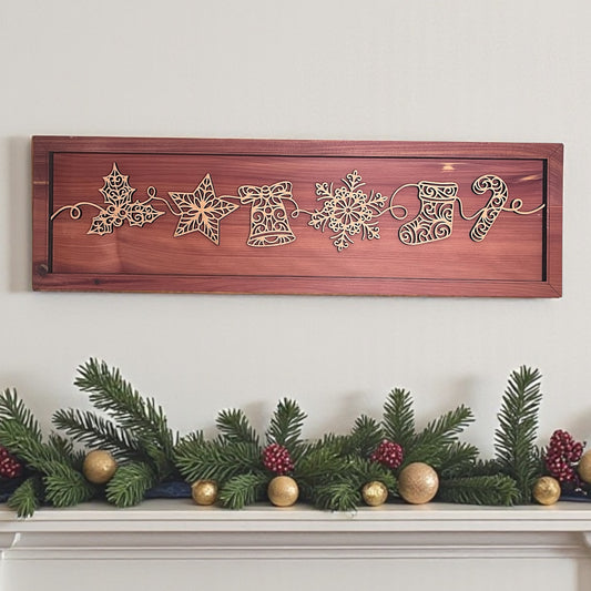 Cedar Holiday Icons Wall Art