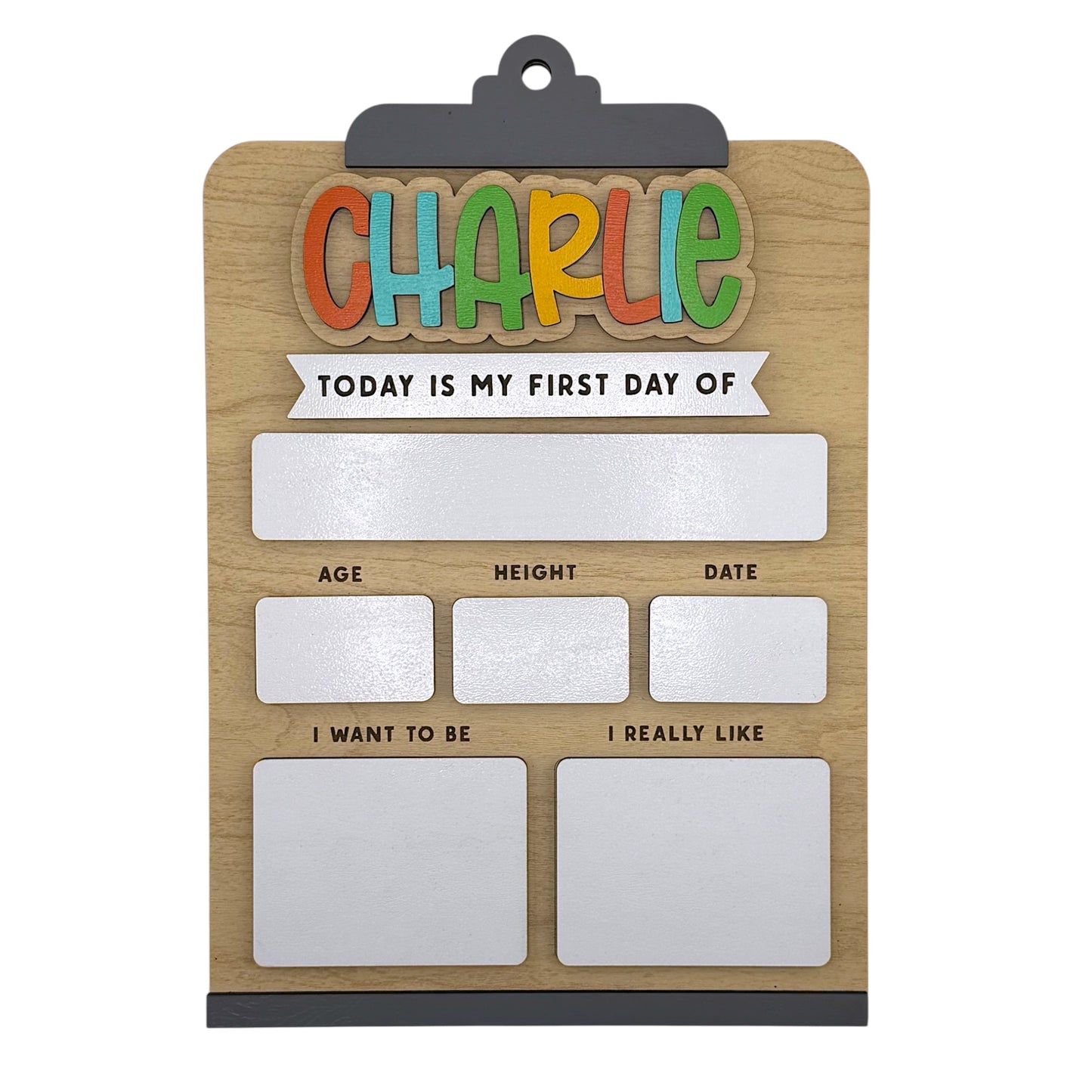 Clipboard Interchangeable Back To School Board