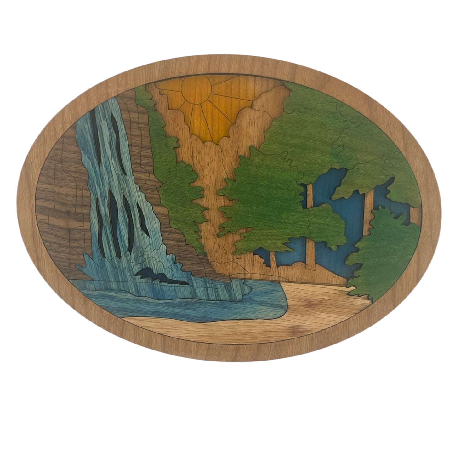 Tranquil Waterfall Plaque