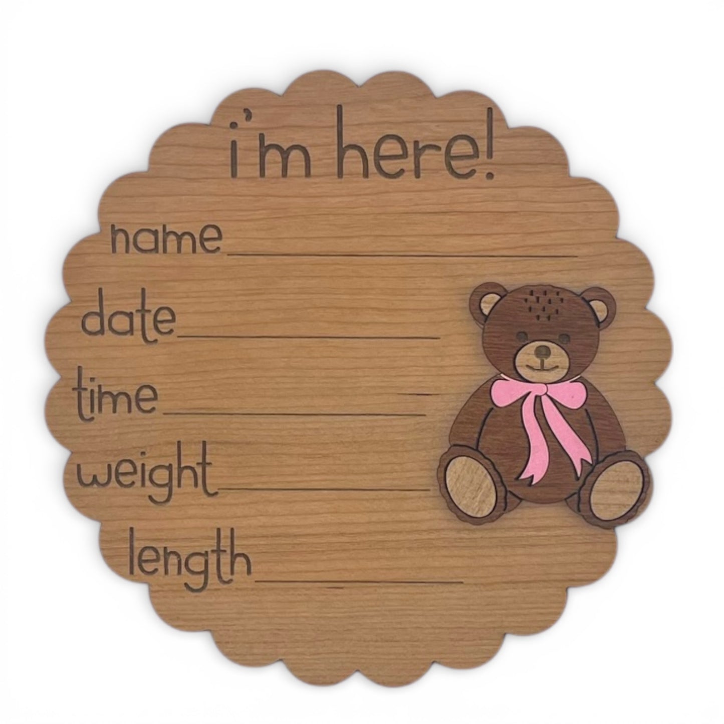 Teddy Bear Baby Month Milestone Markers