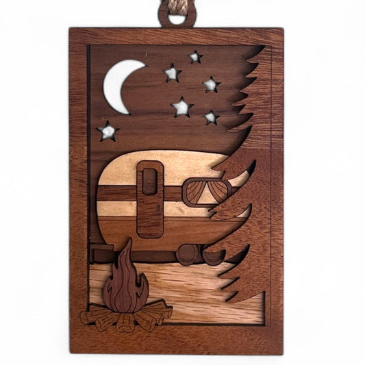 Camper By The Campfire Ornament