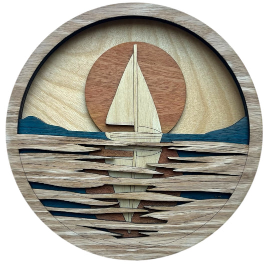 Sailboat on the Horizon Wall Art
