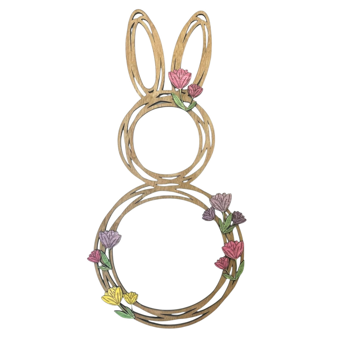 Floral Bunny Wreath