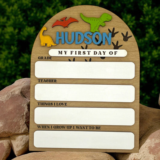 Dino Back To School Board