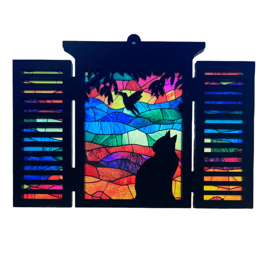 Curious Cat Suncatcher