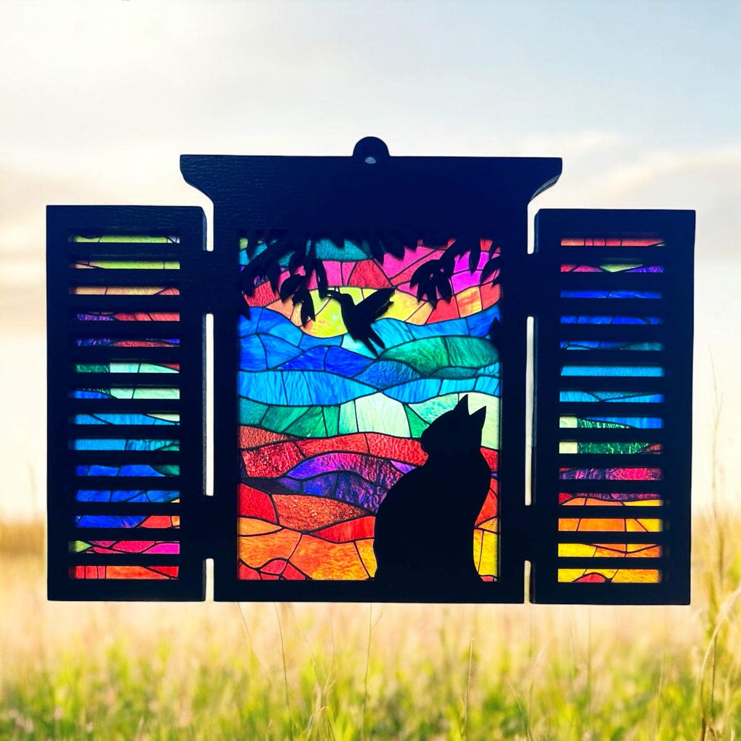 Curious Cat Suncatcher