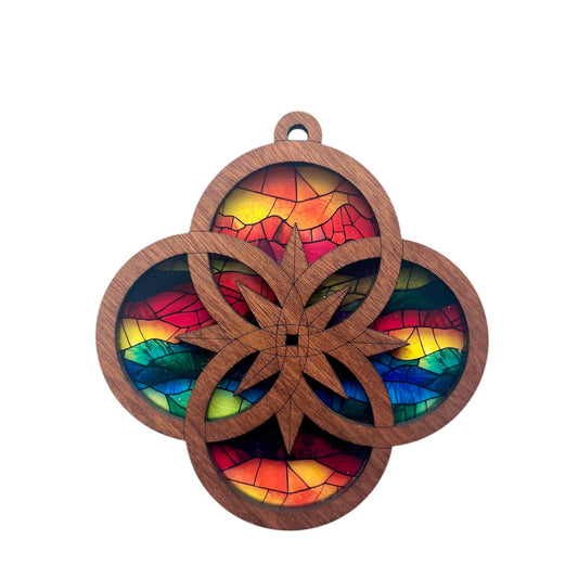 Interlocking Rings Sun Catcher