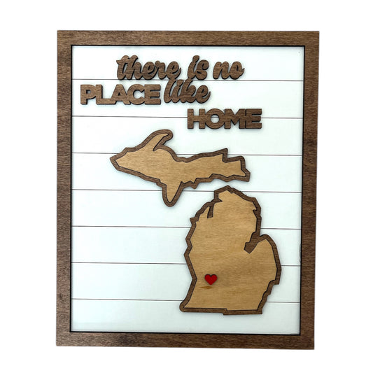 Choose Your State- There Is No Place Like Home Wall Art
