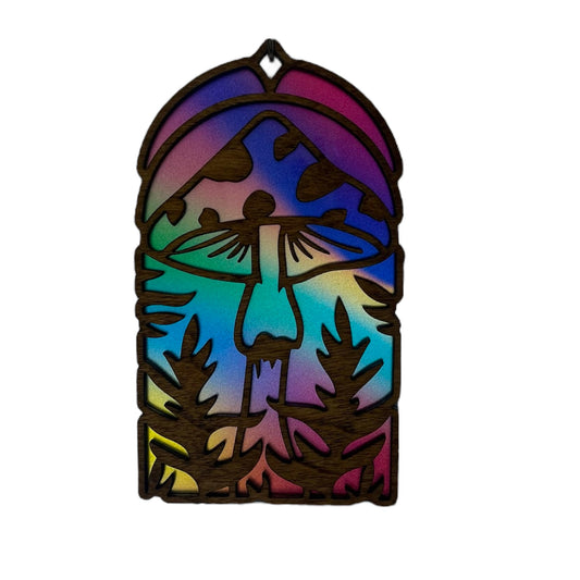 Mushroom Suncatcher