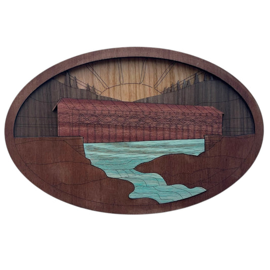 Bridge Over Water Wall Art