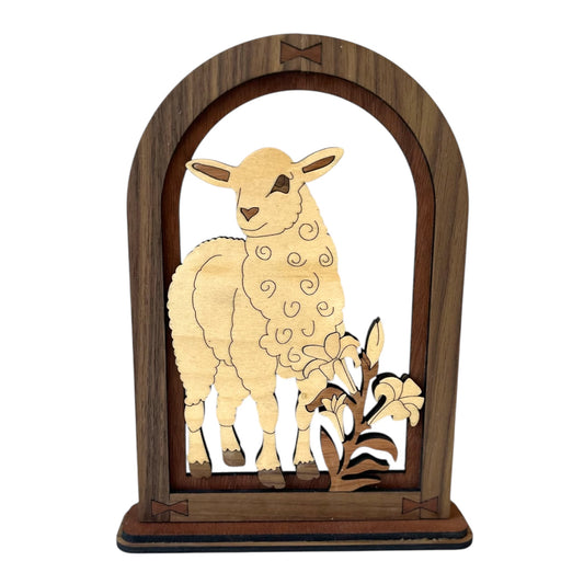 Lamb and Lillies Arch Decor