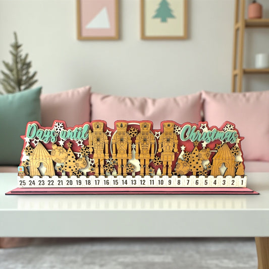 Pastel Nutcracker Christmas Countdown