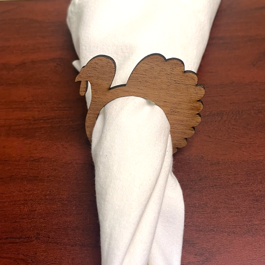 Turkey Napkin Ring Set of 2