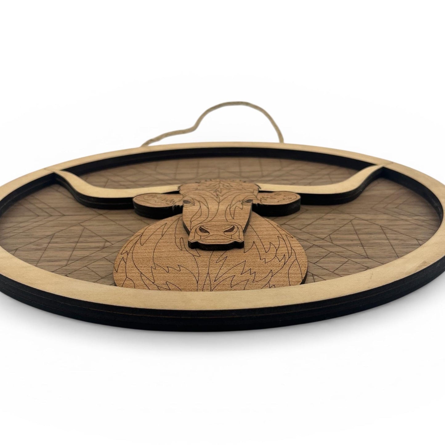 Longhorn Steer Wood Wall Art | Farmhouse Style