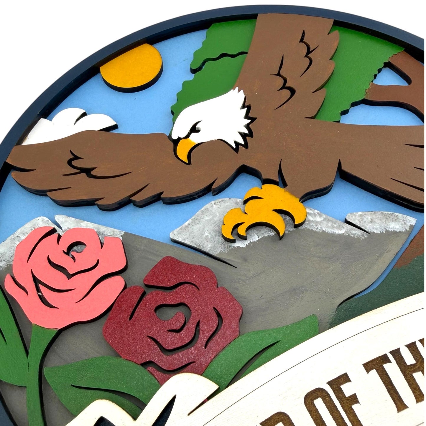 Land Of The Free Hand Painted Keyholder