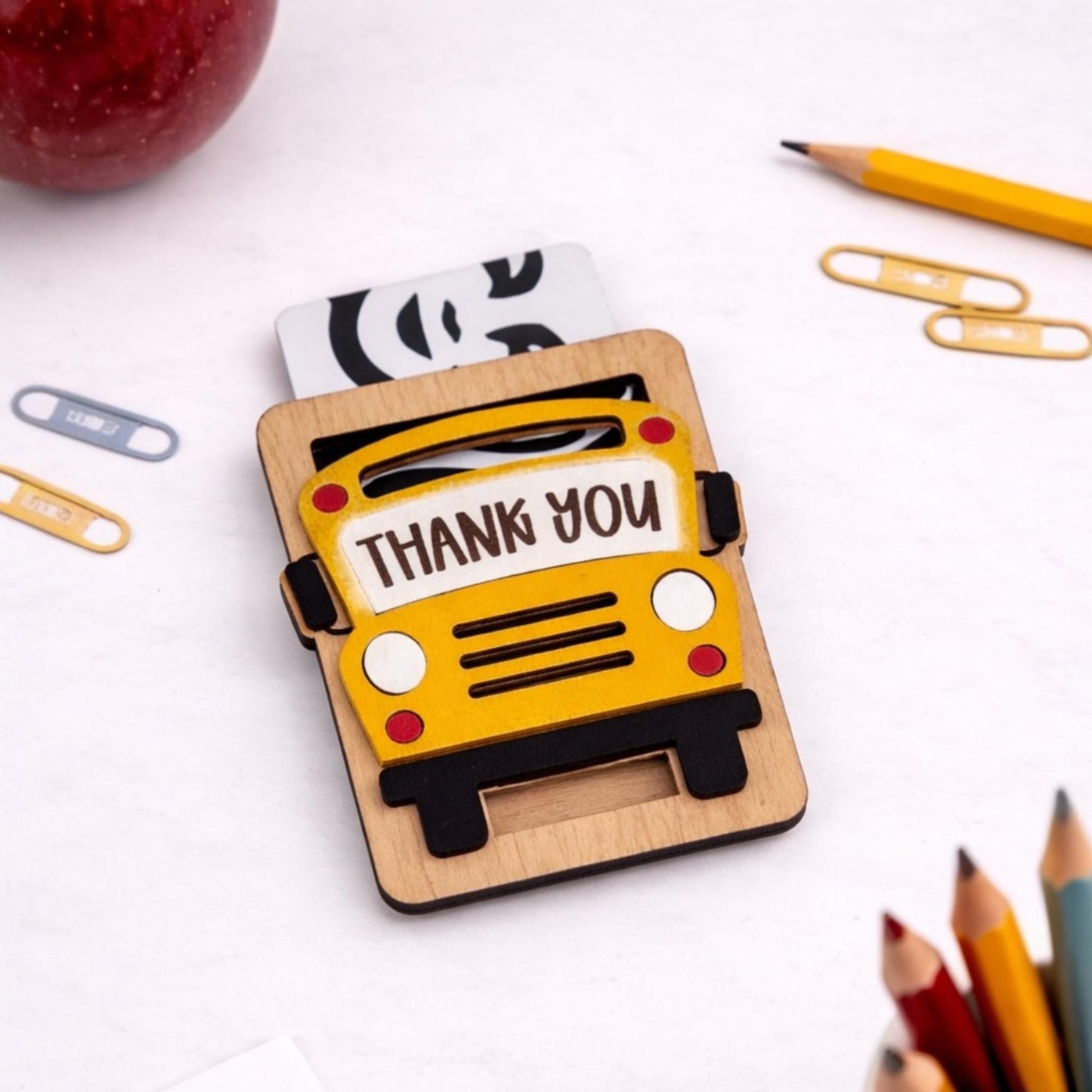 Teacher Bus Driver Thank You Gift Card Holder