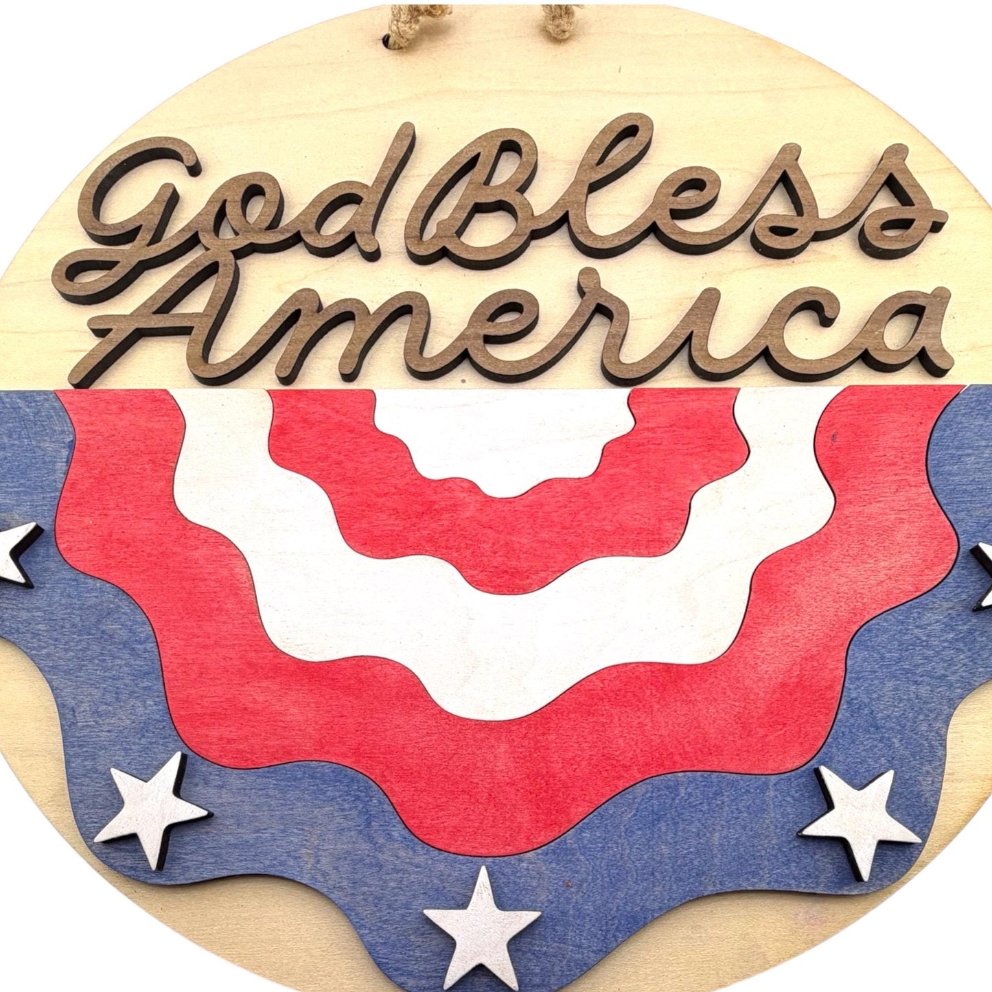 God Bless America Patriotic Wall Art