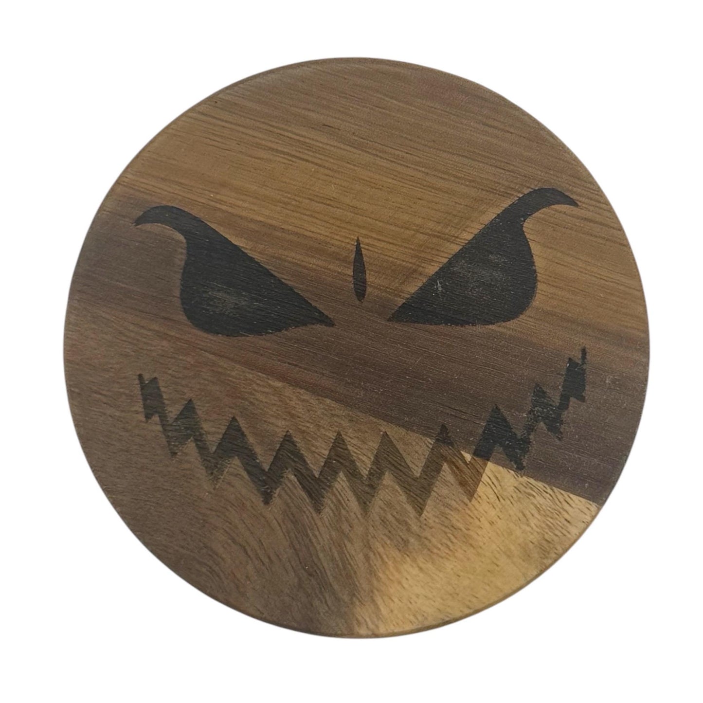 Set of 4 Wood Jack-O’-Lantern Coasters | Spooky Decor