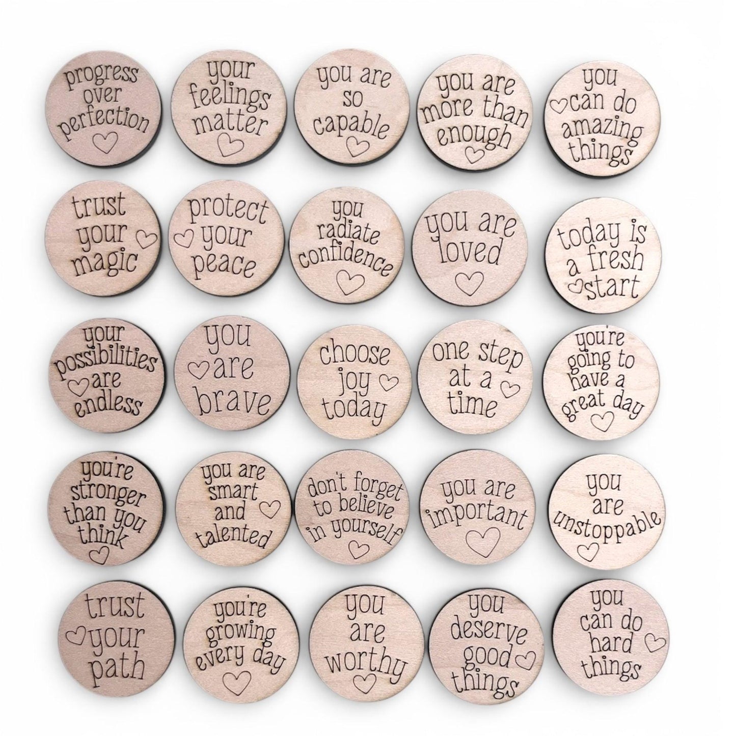 Daily Affirmation Tokens | Motivational Gift