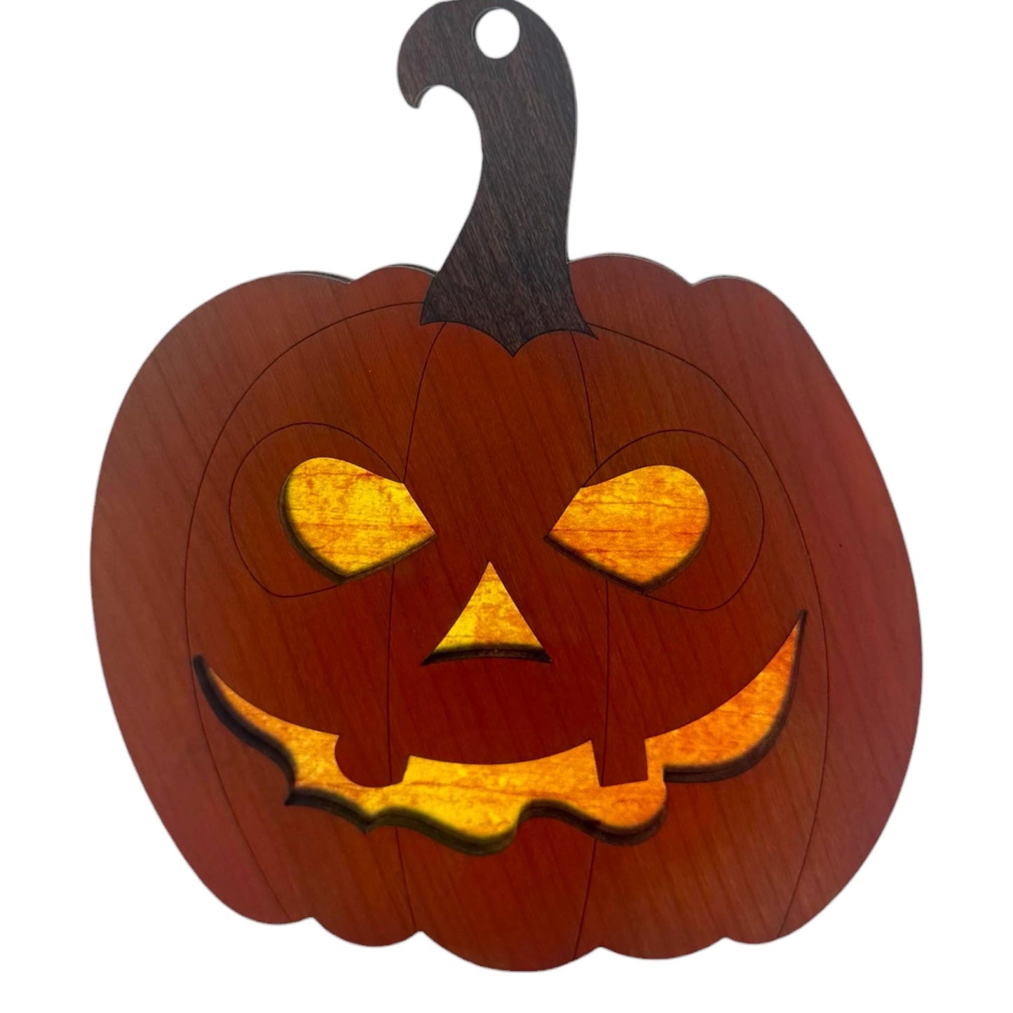 Jack O Lantern Sun Catcher | Pumpkin Halloween Window Hanging
