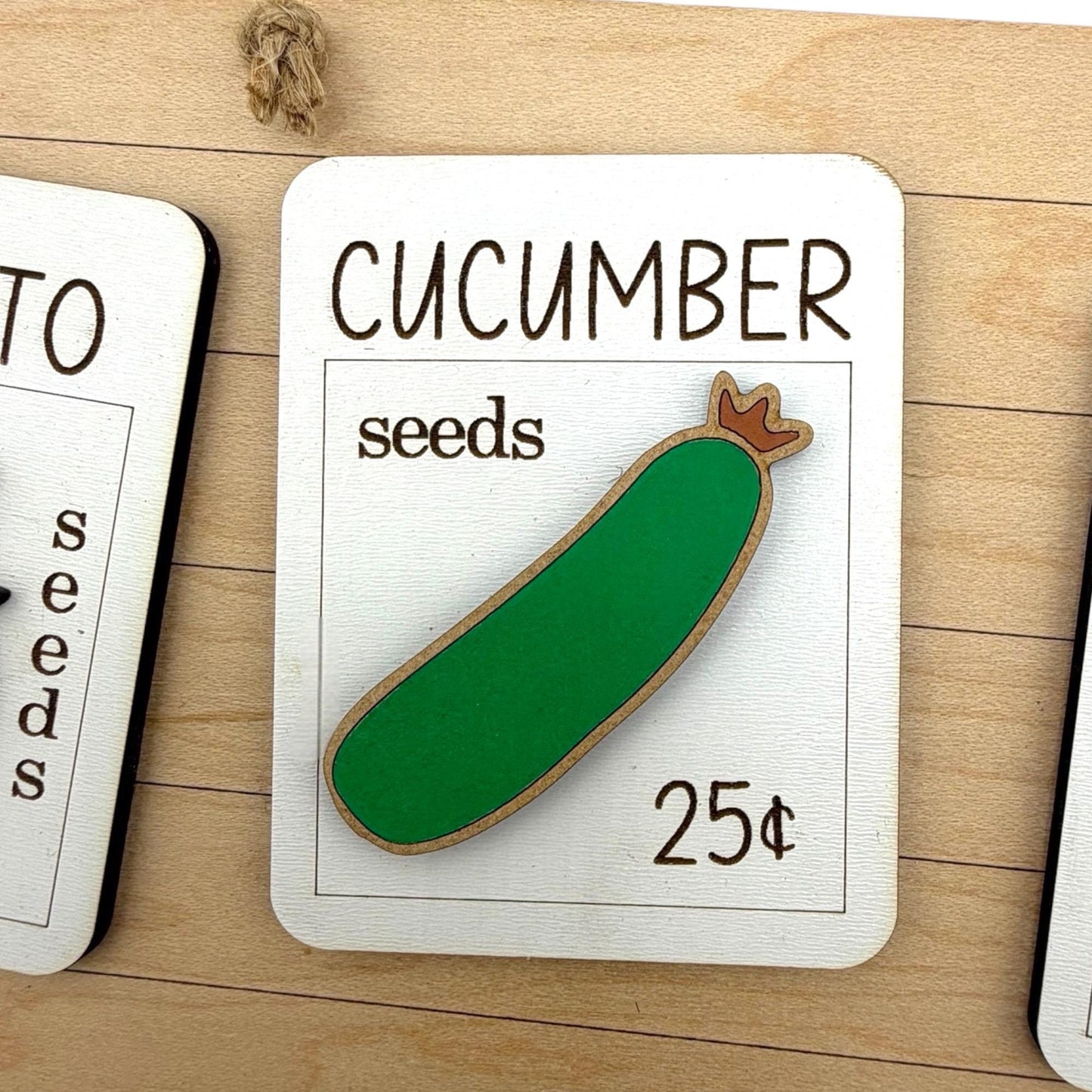Garden Seed Packet Wall Hanging