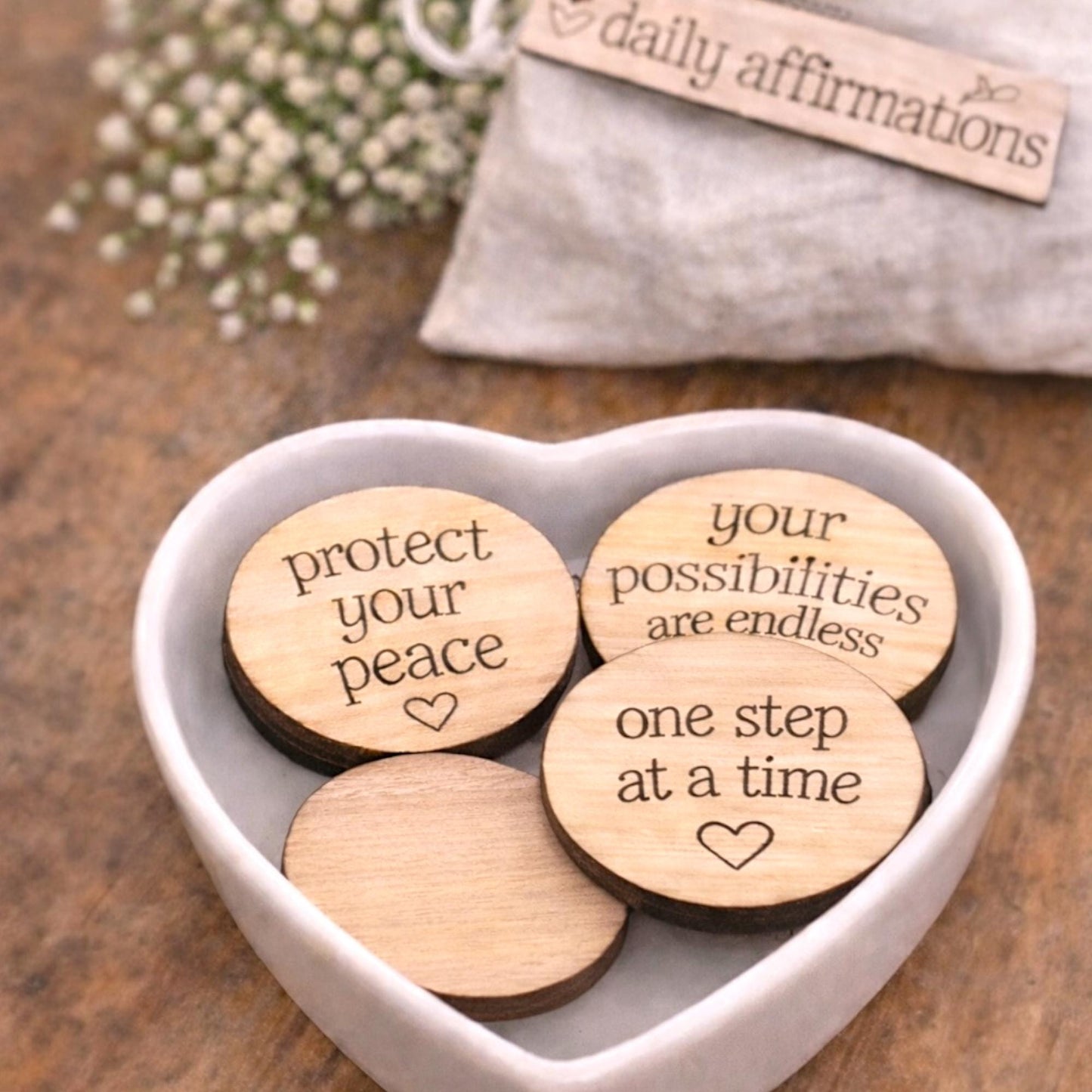 Daily Affirmation Tokens | Motivational Gift