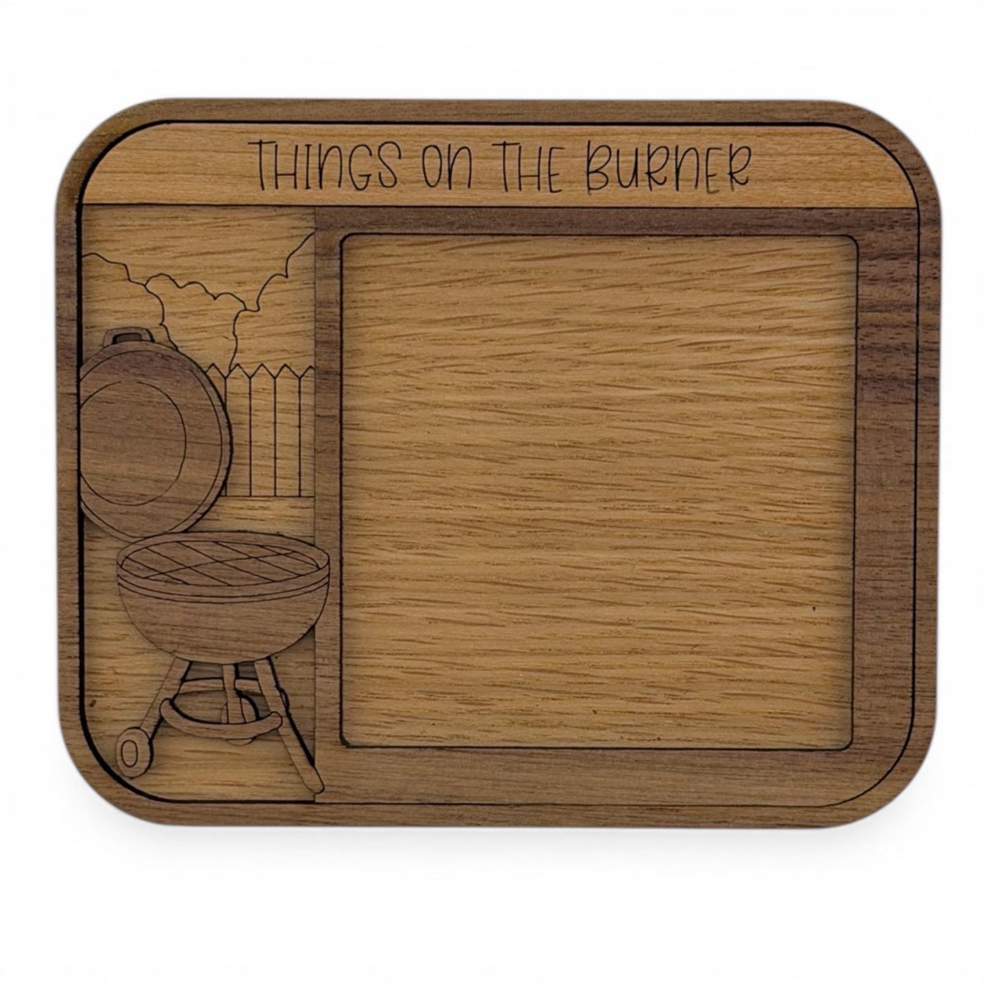 Things On The Burner - Grilling Themed Sticky Note Pad Holder