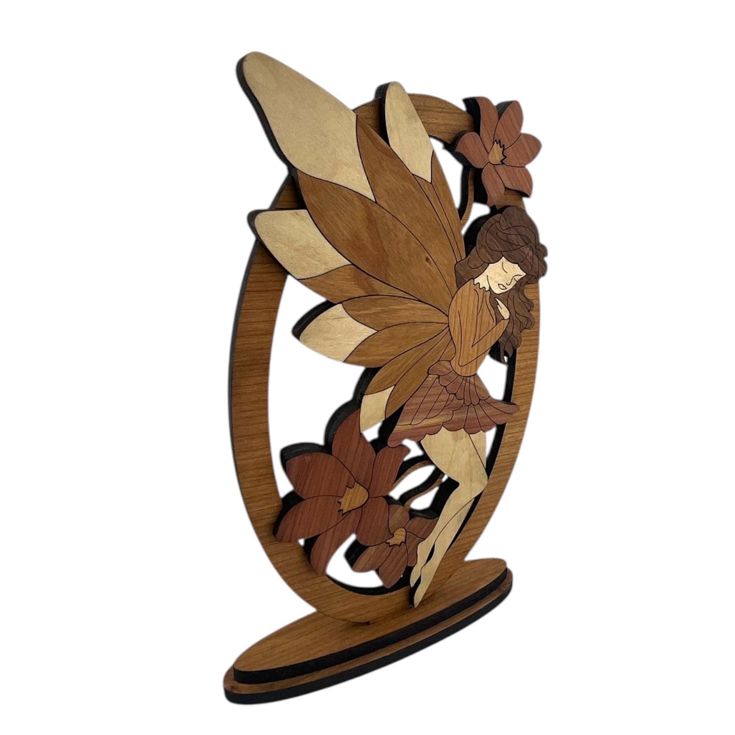 Laser Cut Wood Fairy Sculpture | Woodland Home Decor