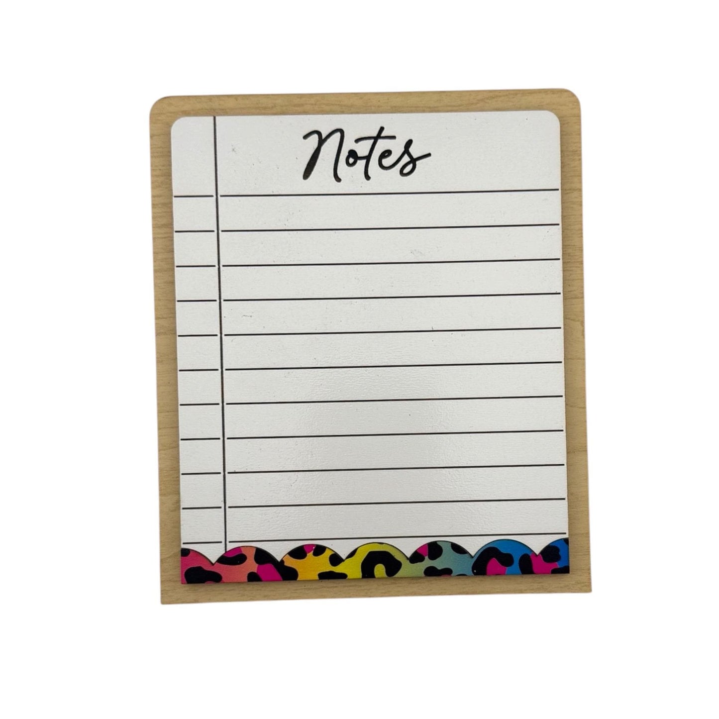 Colorful Leopard Print Accent Dry Erase Note Board
